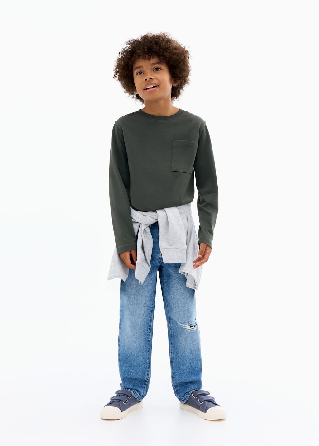 MANGO BASICA1 17072908-49 MANGO KIDS BOY T-SHIRT LONG SLEEVE