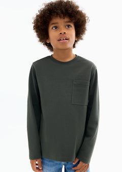 MANGO BASICA1 17072908-49 MANGO KIDS BOY T-SHIRT LONG SLEEVE