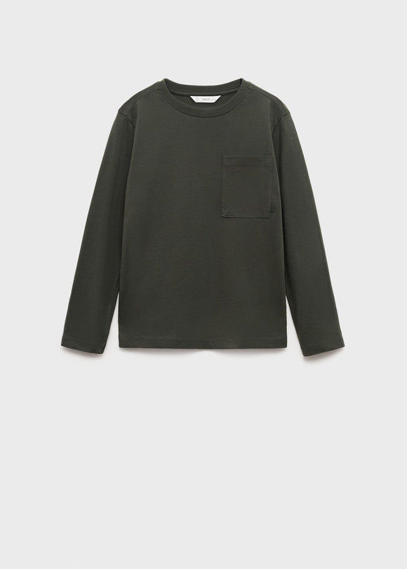 MANGO BASICA1 17072908-49 MANGO KIDS BOY T-SHIRT LONG SLEEVE