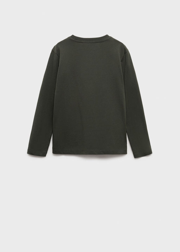 MANGO BASICA1 17072908-49 MANGO KIDS BOY T-SHIRT LONG SLEEVE