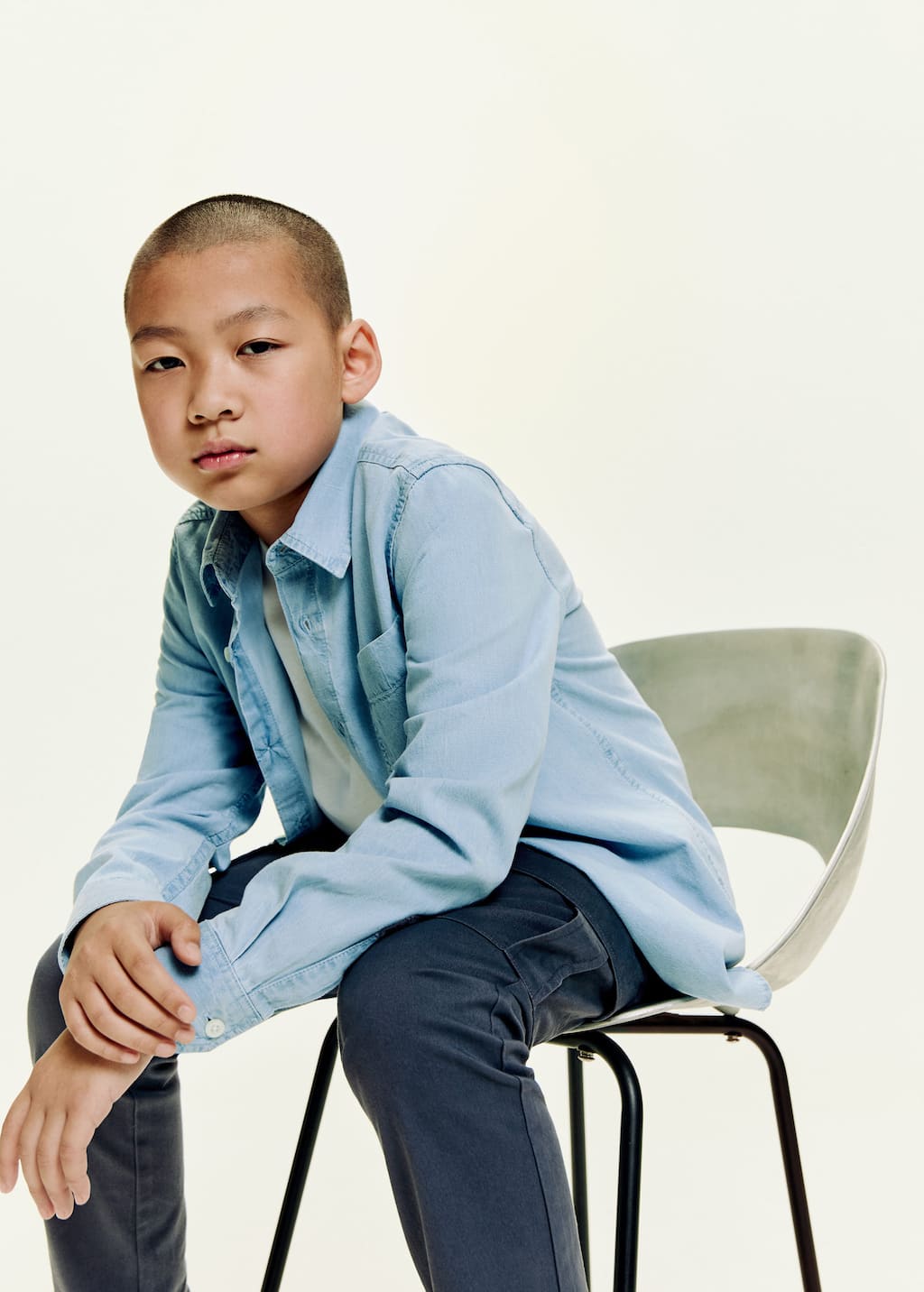 MANGO JOAN 17073275-TC MANGO KIDS BOY SHIRT LONG SLEEVE