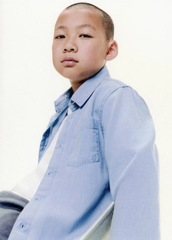 MANGO JOAN 17073275-TC MANGO KIDS BOY SHIRT LONG SLEEVE