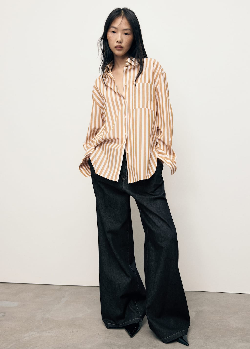 MANGO JAGUAR 17074084-02 MANGO WOMEN SHIRT LONG SLEEVE