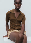 MANGO MOCHA 17074102-32 MANGO WOMEN SWEATER-5