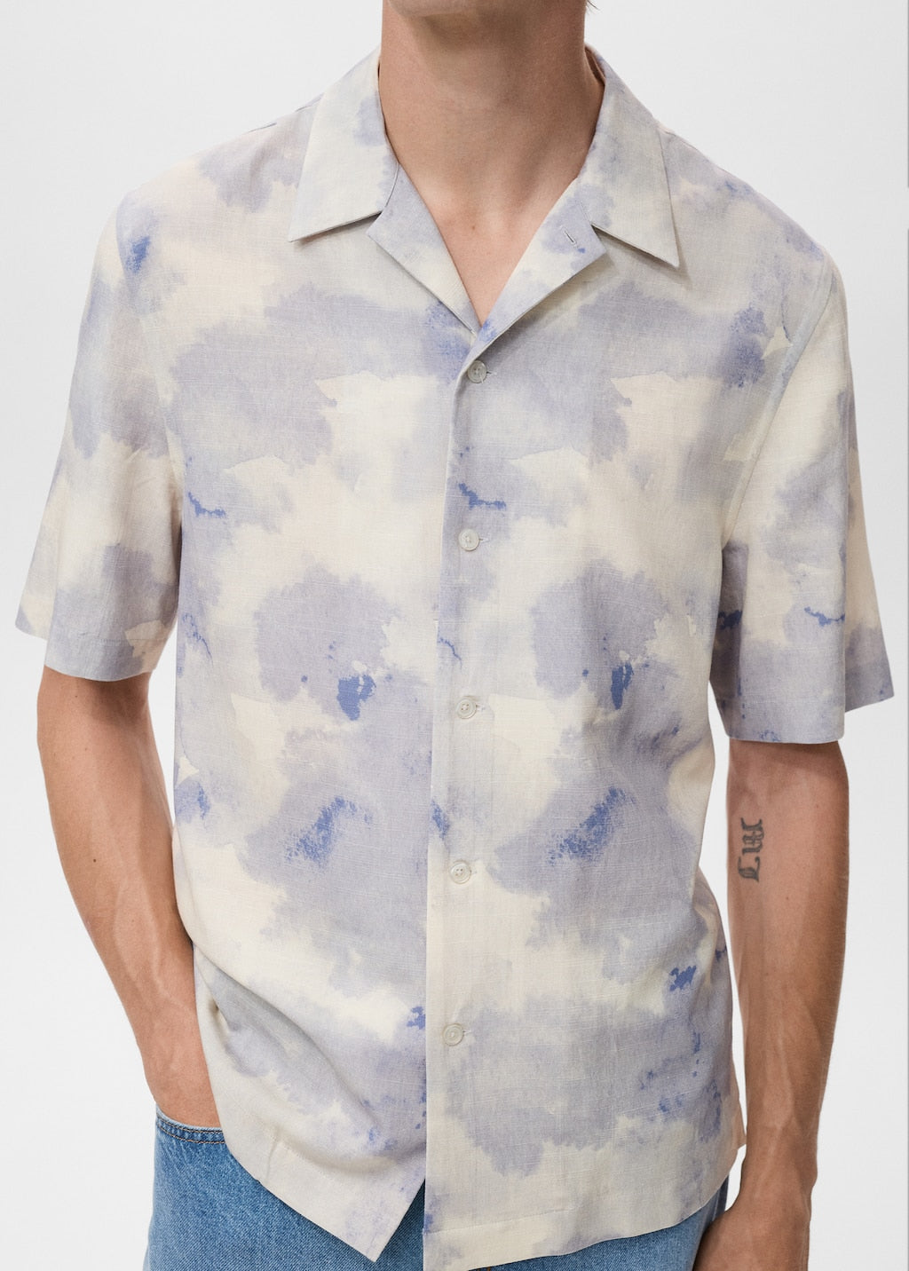 MANGO NOE 17074447-06 MANGO MAN SHIRT SHORT SLEEVE