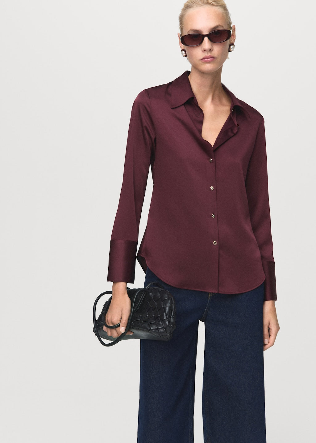 MANGO IDEALE 17075801-78 MANGO WOMEN SHIRT LONG SLEEVE