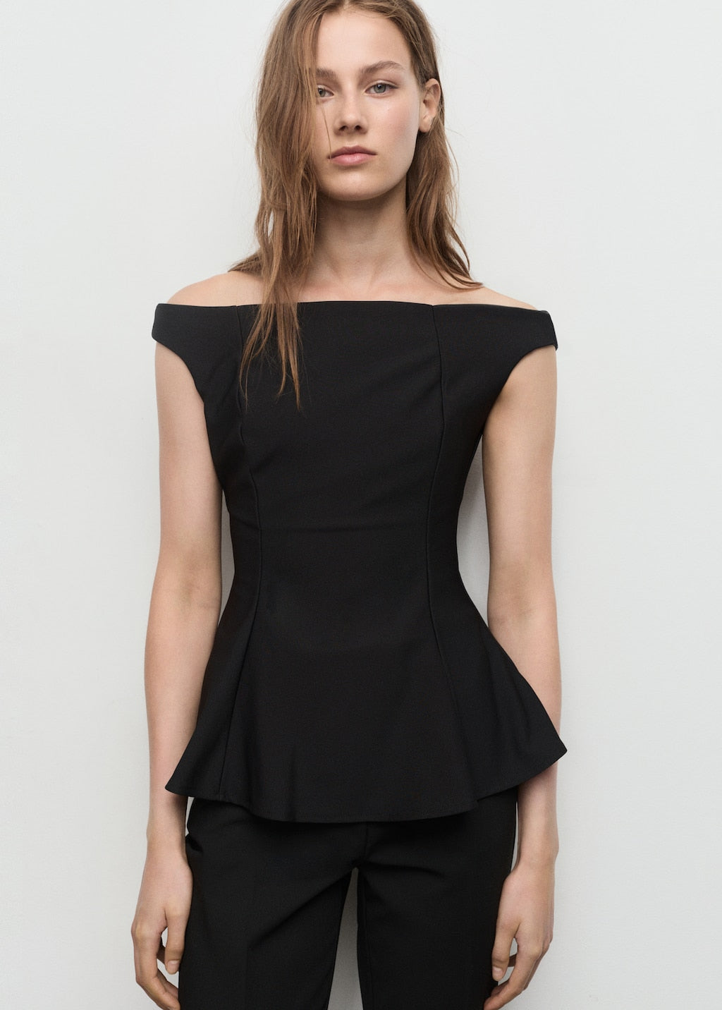 MANGO PEPLI 17075826-99 MANGO WOMEN TOP