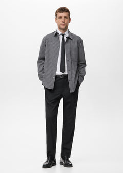 MANGO VICHY 17079207-99 MANGO MAN SHIRT LONG SLEEVE