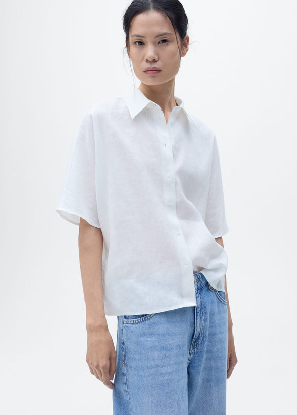 MANGO PAI 17081133-02 MANGO WOMEN SHIRT SHORT SLEEVE