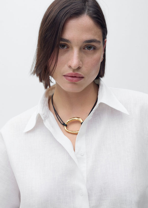 MANGO PAI 17081133-02 MANGO WOMEN SHIRT SHORT SLEEVE