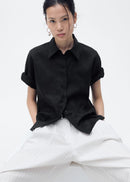 MANGO PAI 17081133-99 MANGO WOMEN SHIRT SHORT SLEEVE-1