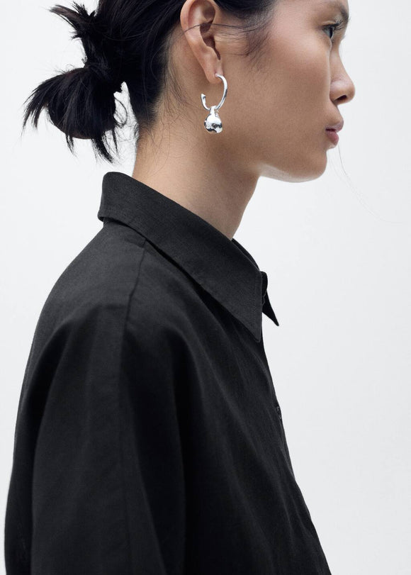 MANGO PAI 17081133-99 MANGO WOMEN SHIRT SHORT SLEEVE