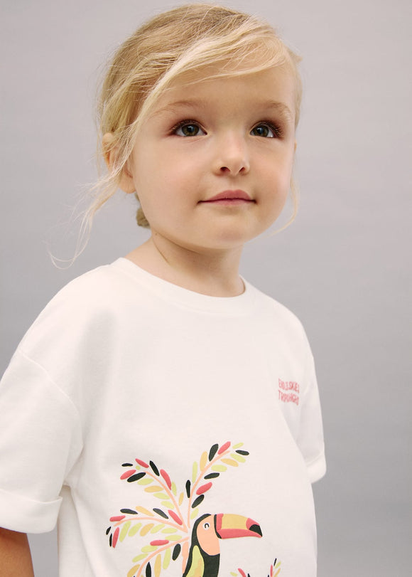 MANGO LORO 17081165-02 MANGO KIDS BABY GIRL T-SHIRT SHORT SLEEVE