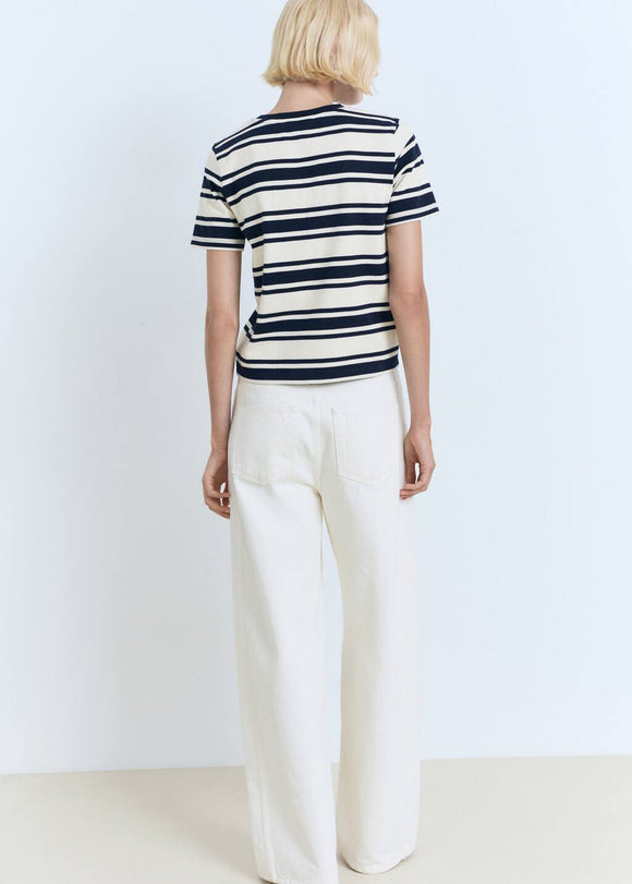 MANGO CONTRI-H 17081173-05 MANGO WOMEN T-SHIRT SHORT SLEEVE