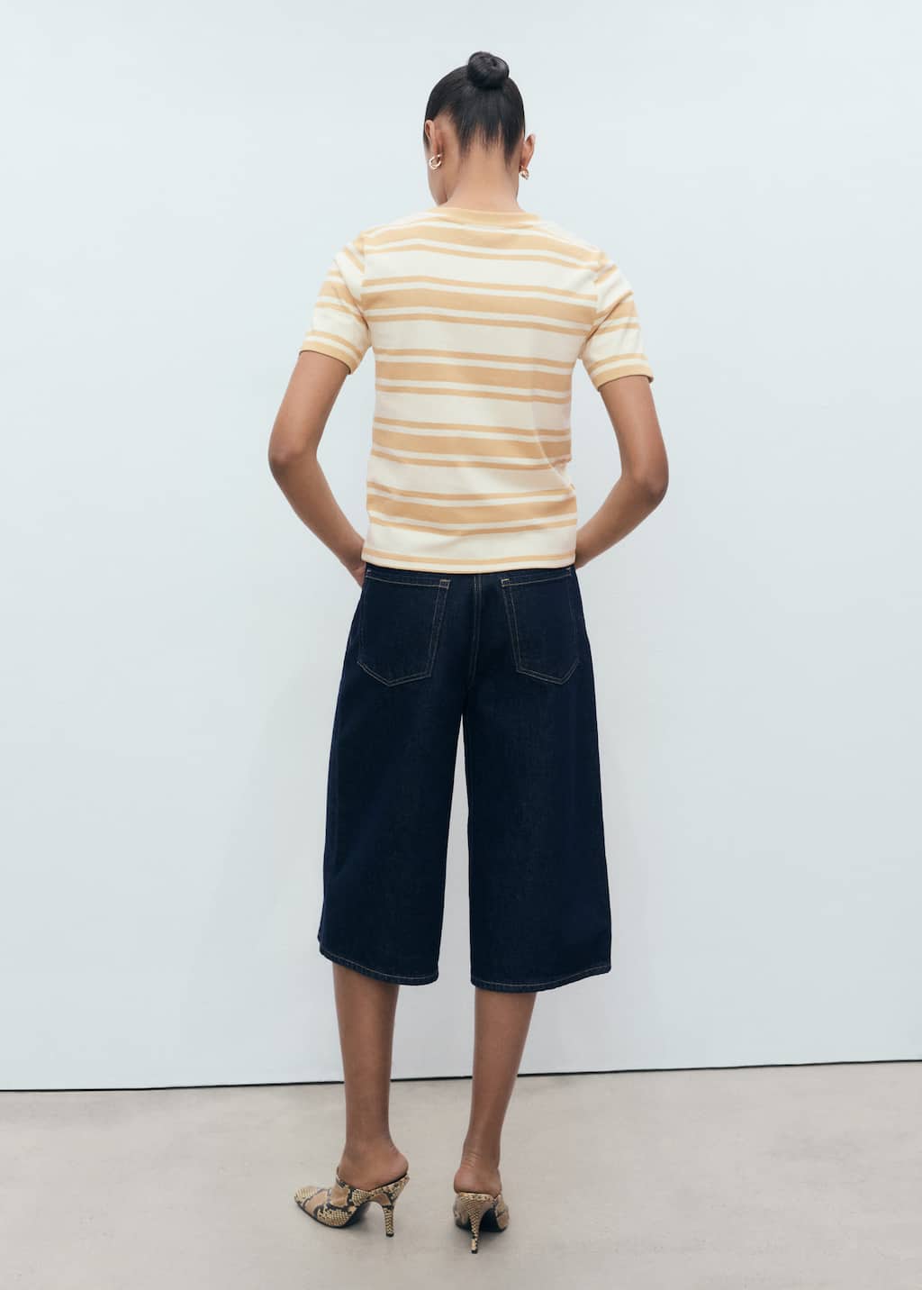 MANGO CONTRI-H 17081173-30 MANGO WOMEN T-SHIRT SHORT SLEEVE
