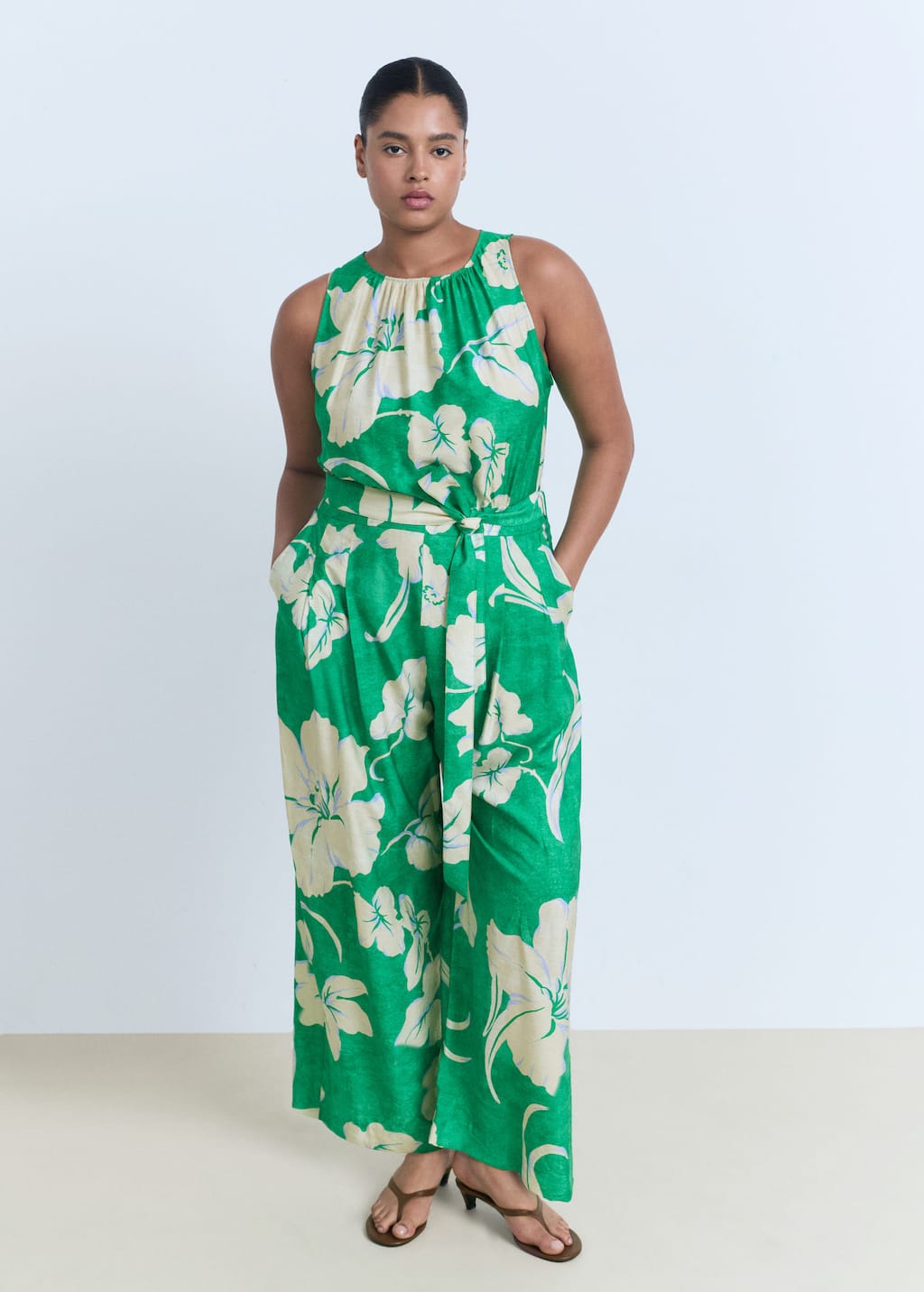 MANGO KNOT 17081186-43 MANGO WOMEN JUMPSUIT