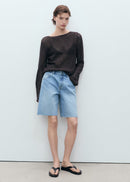 MANGO ANNE 17081193-TM MANGO WOMEN SHORT-2