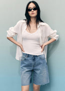 MANGO ANNE 17081193-TM MANGO WOMEN SHORT-4