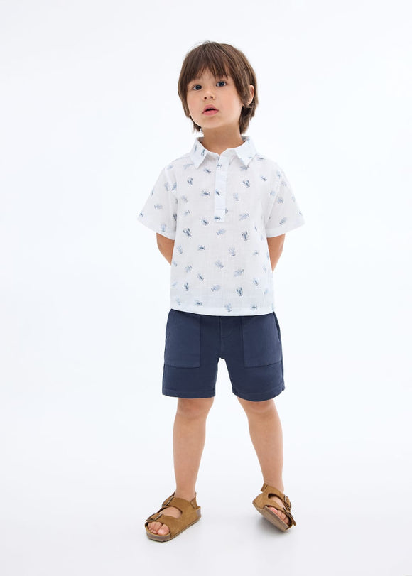 MANGO LANGOSTA 17081196-01 MANGO KIDS BABY BOY SHIRT SHORT SLEEVE