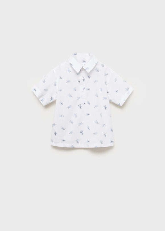 MANGO LANGOSTA 17081196-01 MANGO KIDS BABY BOY SHIRT SHORT SLEEVE