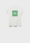 MANGO ILLUSTRA 17081216-40 MANGO WOMEN T-SHIRT SHORT SLEEVE-3