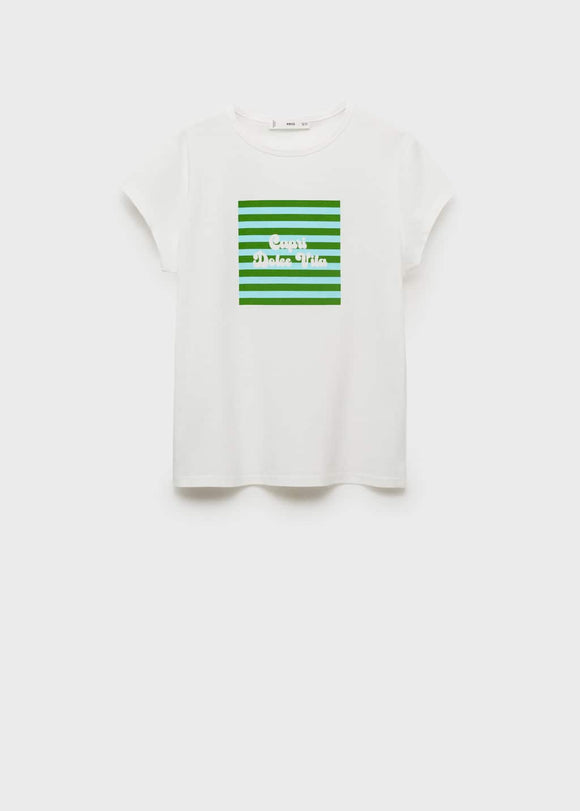 MANGO ILLUSTRA 17081216-40 MANGO WOMEN T-SHIRT SHORT SLEEVE