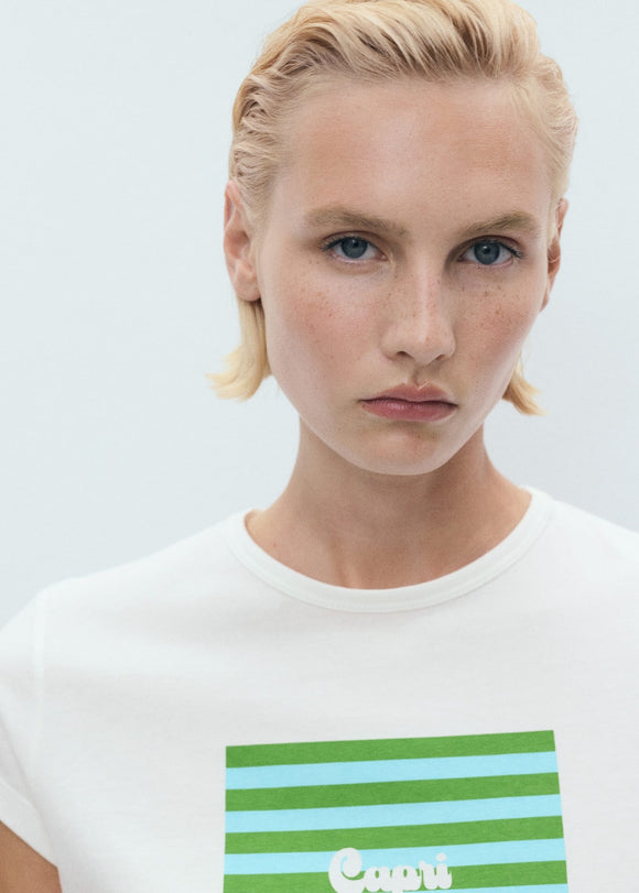 MANGO ILLUSTRA 17081216-40 MANGO WOMEN T-SHIRT SHORT SLEEVE