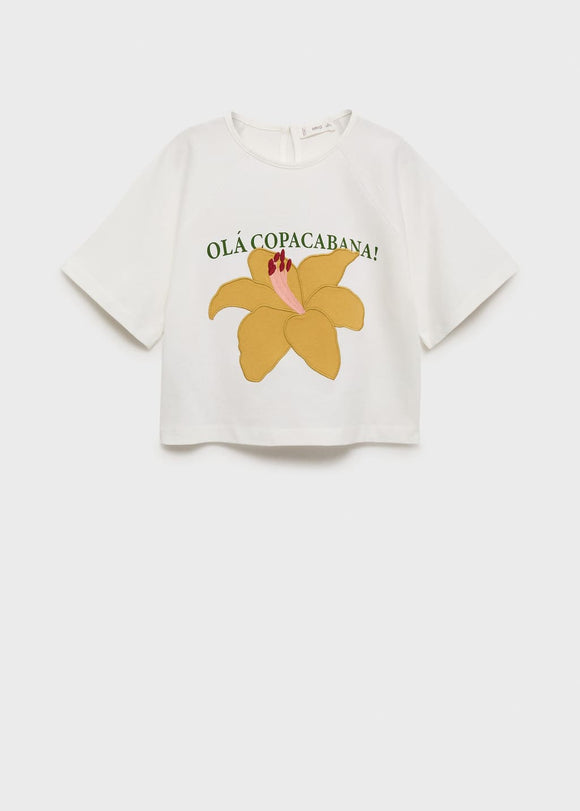 MANGO SUMMER 17081225-02 MANGO KIDS GIRL T-SHIRT SHORT SLEEVE