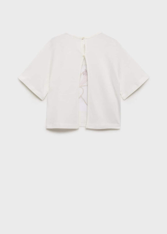 MANGO SUMMER 17081225-02 MANGO KIDS GIRL T-SHIRT SHORT SLEEVE