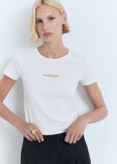 MANGO MANGOLOG-H 17081238-01 MANGO WOMEN T-SHIRT SHORT SLEEVE