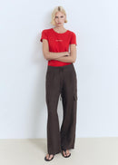 MANGO MANGOLOG-H 17081238-70 MANGO WOMEN T-SHIRT SHORT SLEEVE-2