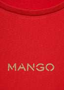 MANGO MANGOLOG-H 17081238-70 MANGO WOMEN T-SHIRT SHORT SLEEVE-5