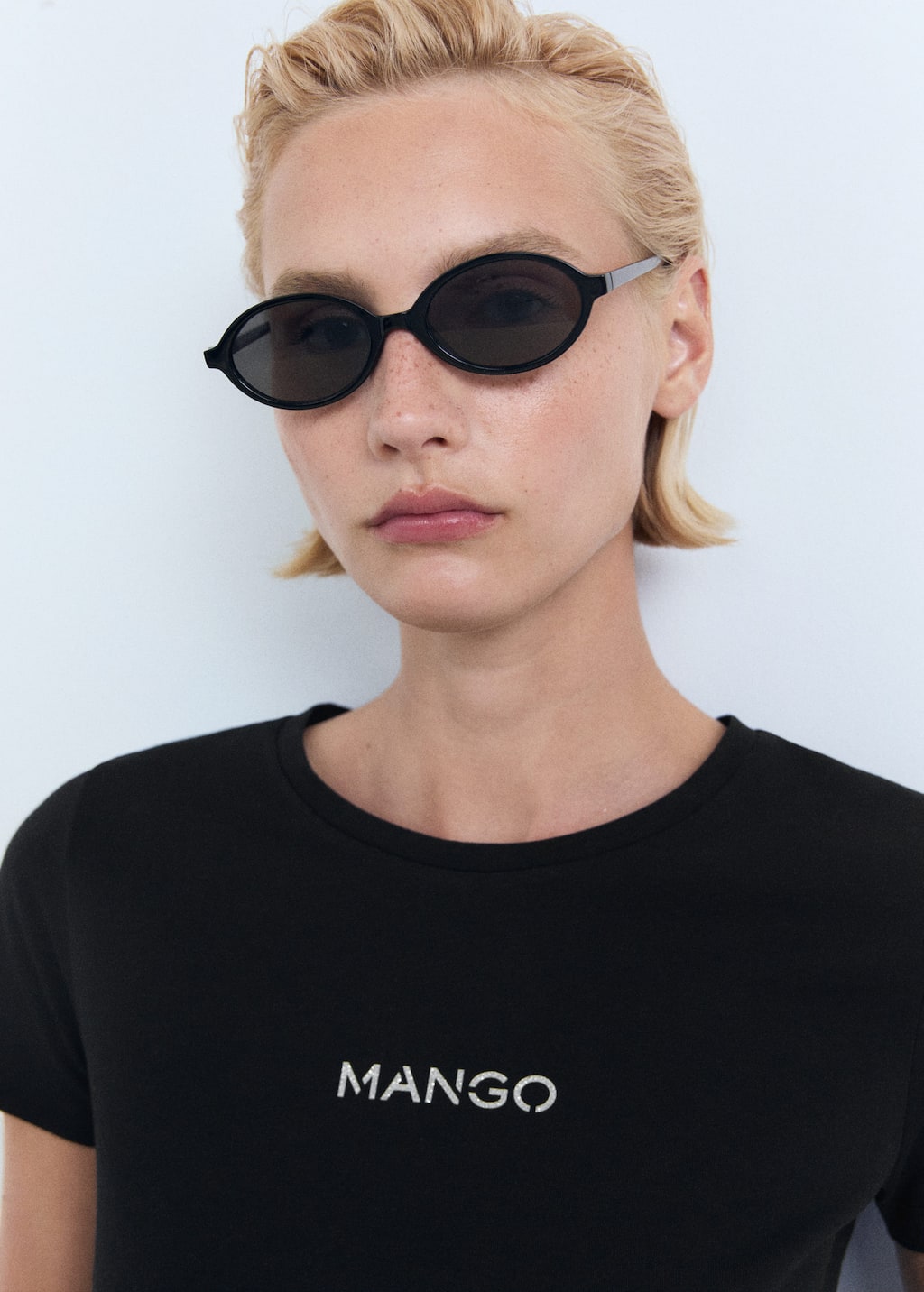 MANGO MANGOLOG-H 17081238-99 MANGO WOMEN T-SHIRT SHORT SLEEVE