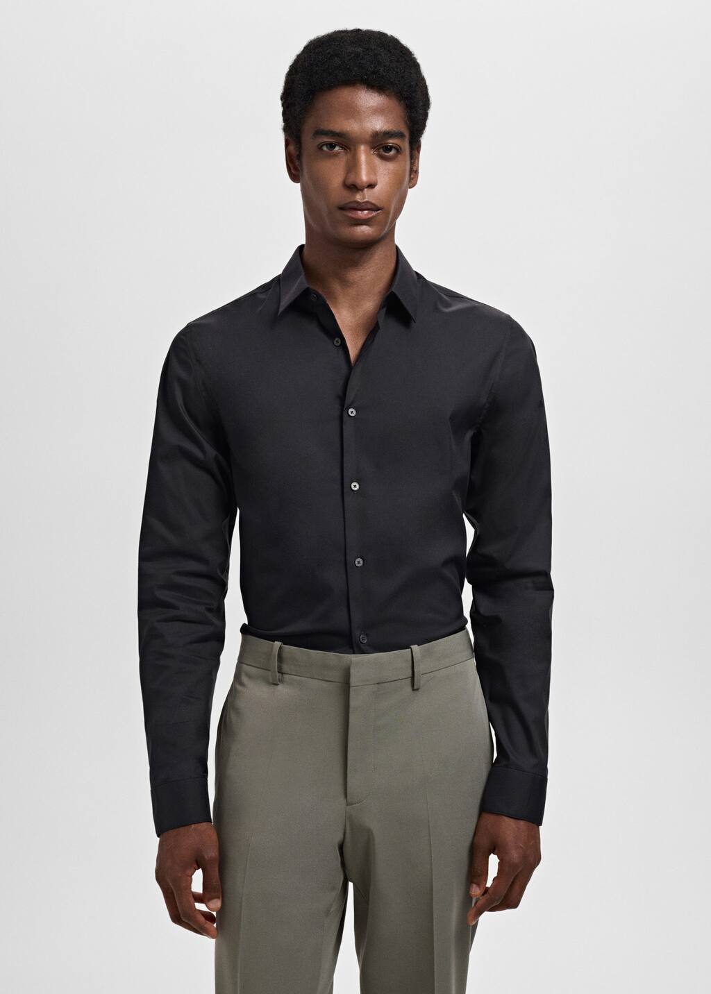 MANGO EMOTION 17081243-99 MANGO MAN SHIRT LONG SLEEVE