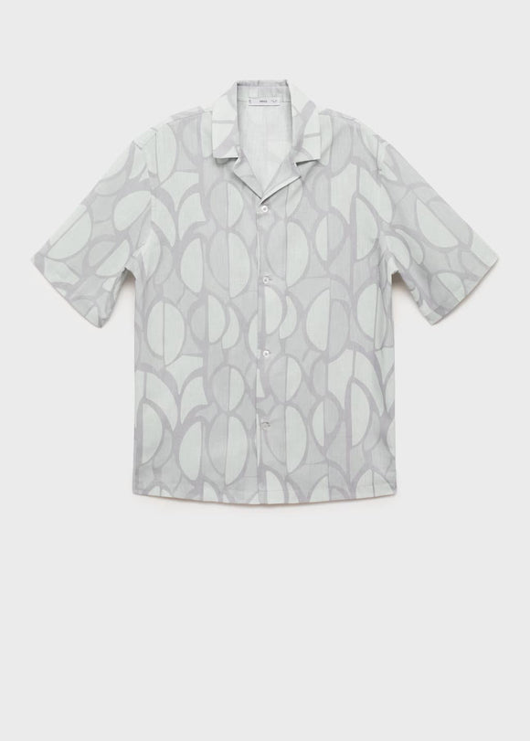 MANGO BEGURV 17081284-50 MANGO MAN SHIRT SHORT SLEEVE