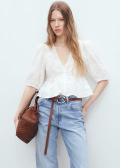 MANGO SWIRLY 17081285-02 MANGO WOMEN BLOUSE