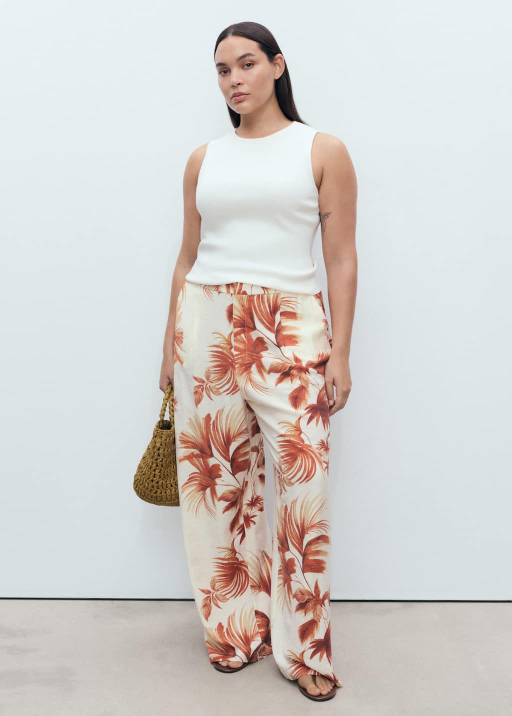 MANGO PALM 17082907-02 MANGO WOMEN TROUSER