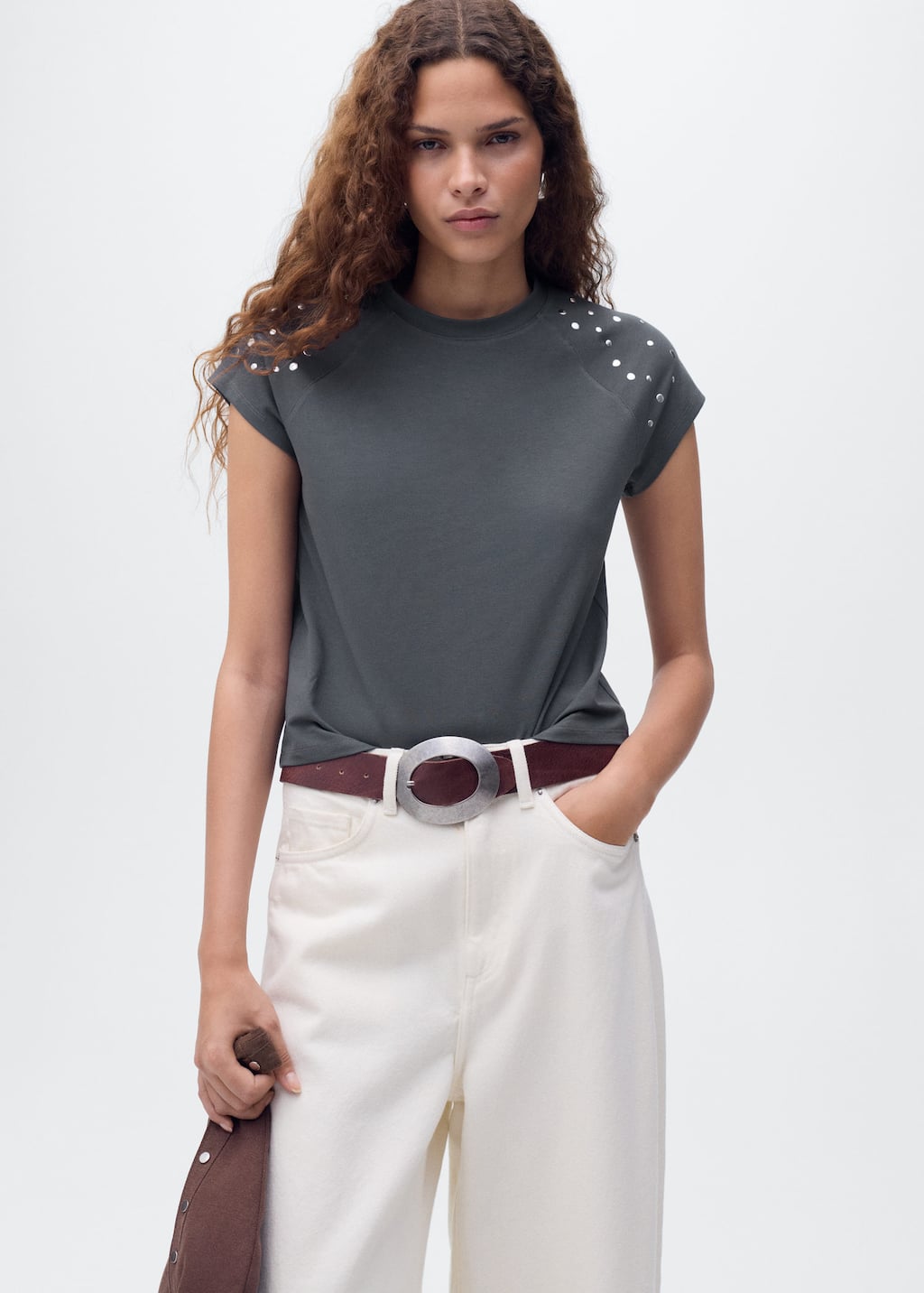 MANGO TACHI 17082929-95 MANGO WOMEN T-SHIRT SHORT SLEEVE