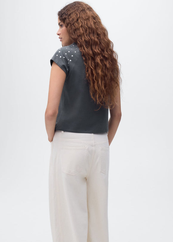 MANGO TACHI 17082929-95 MANGO WOMEN T-SHIRT SHORT SLEEVE