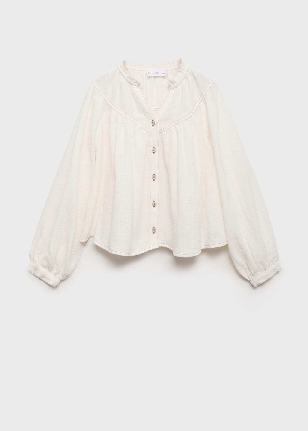MANGO ALBA 17083282-05 MANGO KIDS GIRL SHIRT LONG SLEEVE