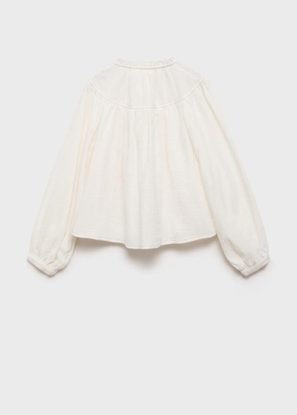 MANGO ALBA 17083282-05 MANGO KIDS GIRL SHIRT LONG SLEEVE