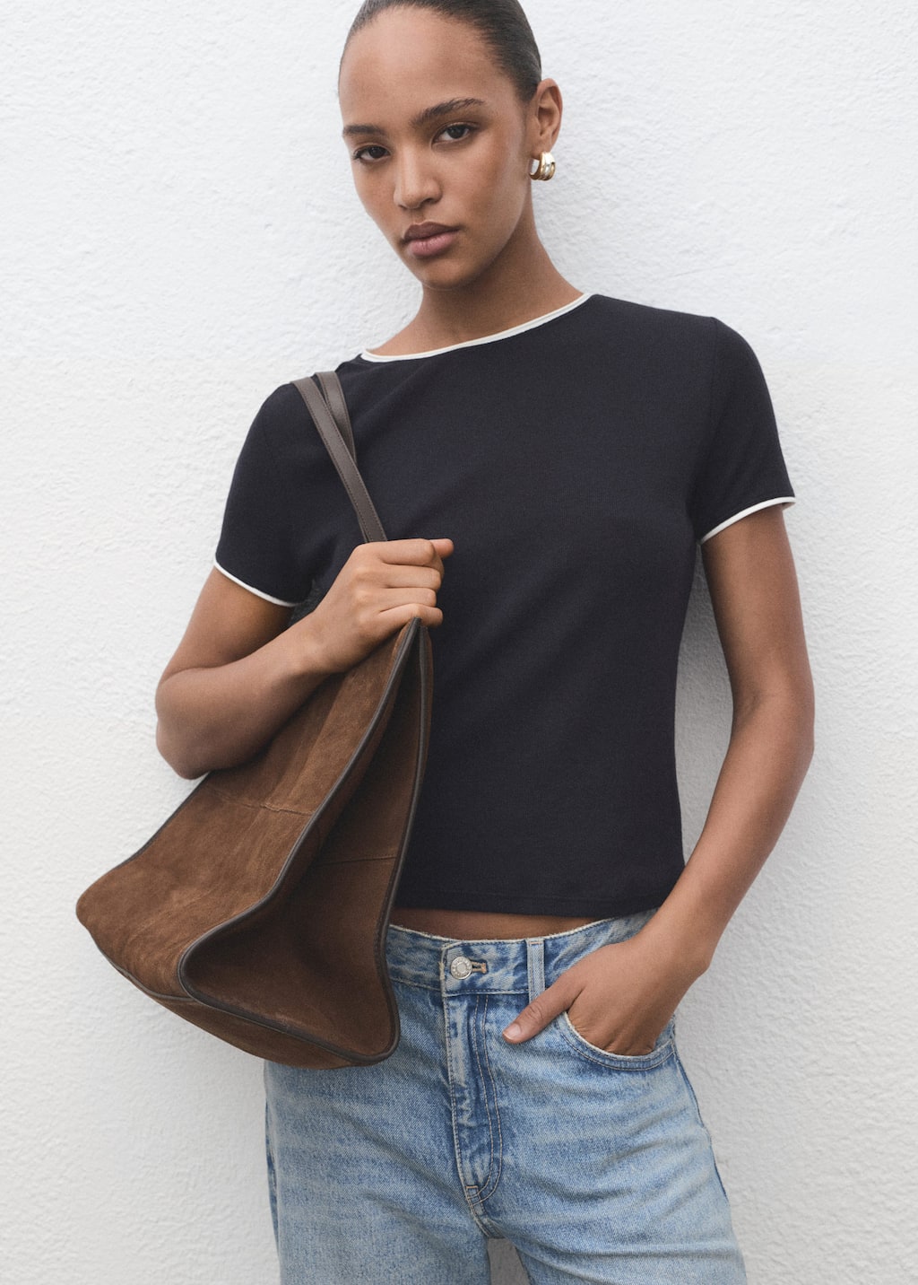 MANGO JANE 17084093-56 MANGO WOMEN T-SHIRT SHORT SLEEVE