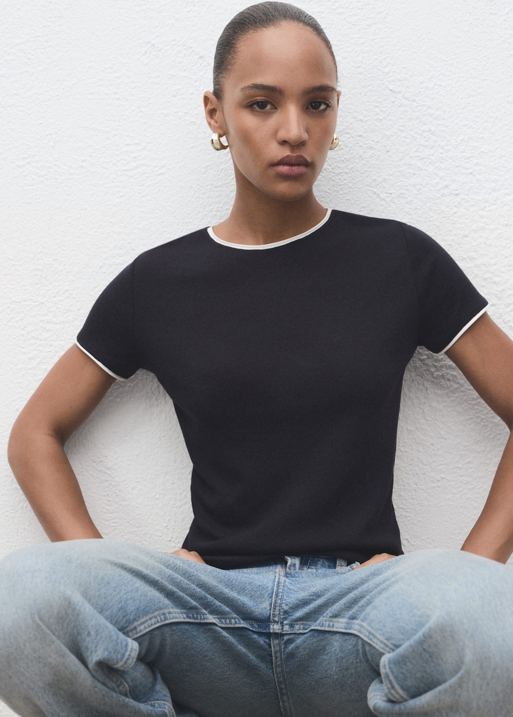 MANGO JANE 17084093-56 MANGO WOMEN T-SHIRT SHORT SLEEVE