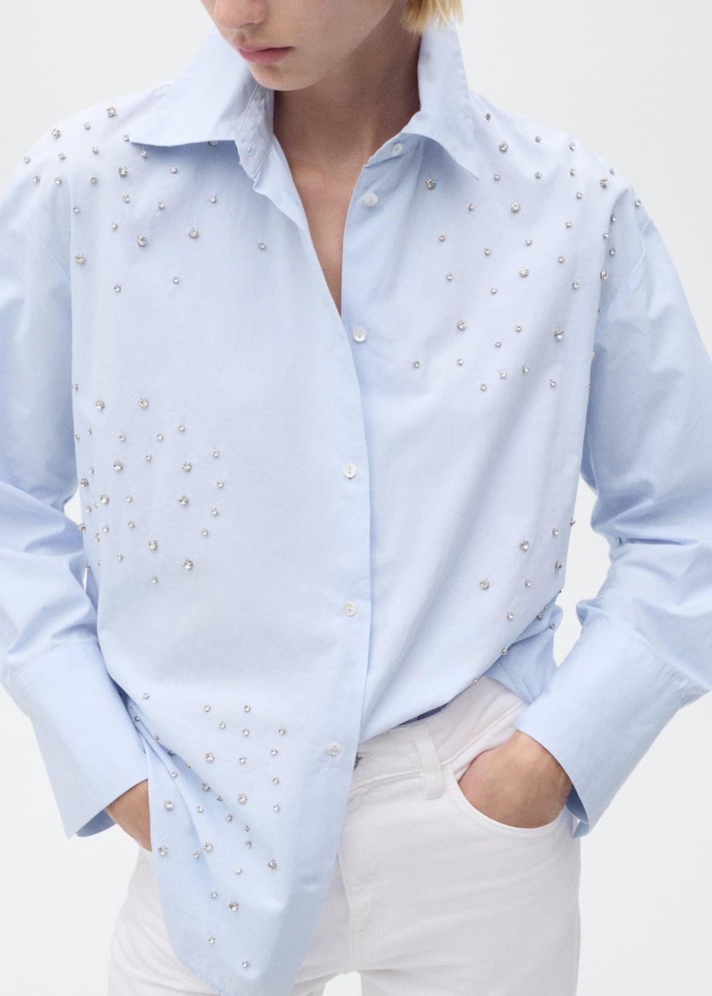MANGO DIAMOND-A 17084100-52 MANGO WOMEN SHIRT LONG SLEEVE