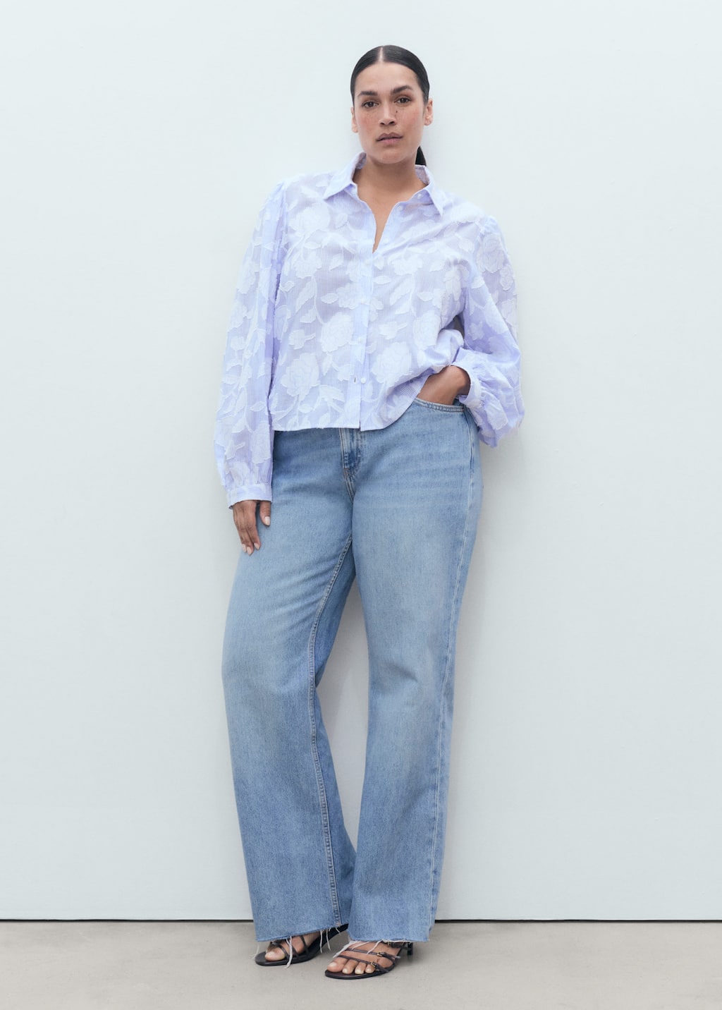 MANGO PALOMO 17084133-50 MANGO WOMEN SHIRT LONG SLEEVE
