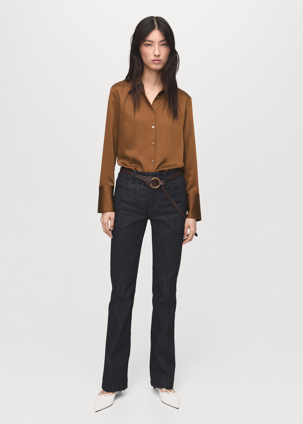 MANGO IDEALE 17085800-15 MANGO WOMEN SHIRT LONG SLEEVE