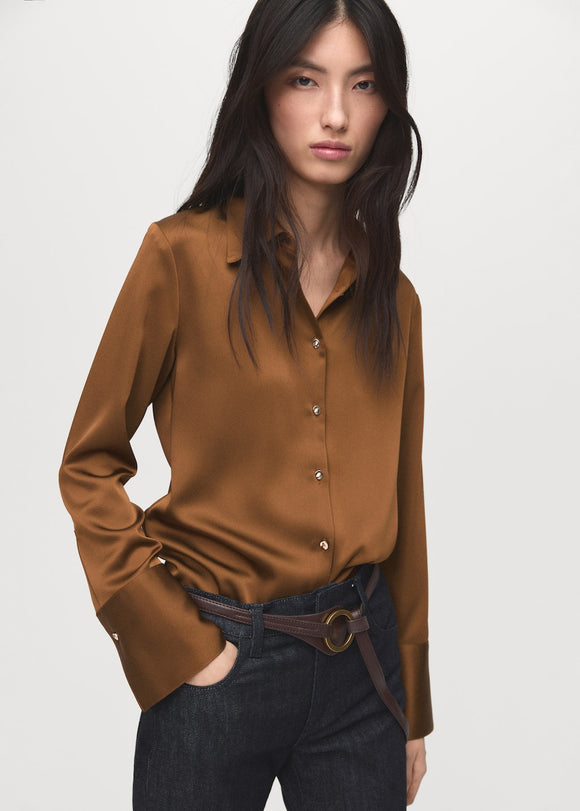 MANGO IDEALE 17085800-15 MANGO WOMEN SHIRT LONG SLEEVE