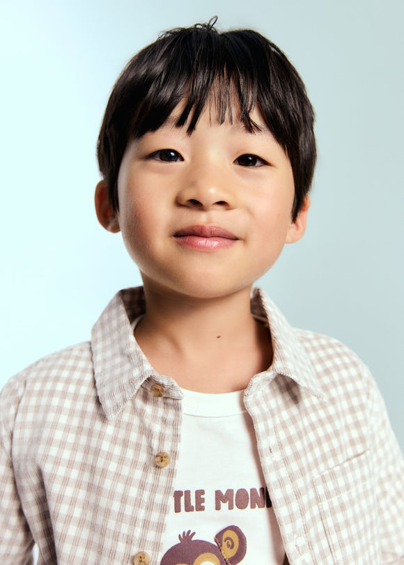 MANGO CANIGO 17086727-07 MANGO KIDS BABY BOY SHIRT LONG SLEEVE