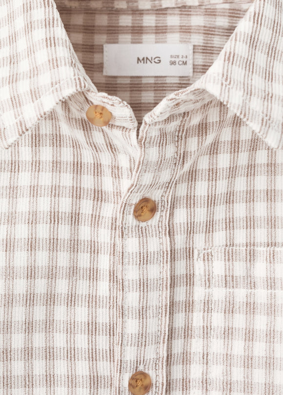 MANGO CANIGO 17086727-07 MANGO KIDS BABY BOY SHIRT LONG SLEEVE