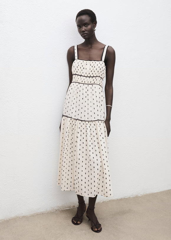 MANGO PLUMETI-W 17086731-05 MANGO WOMEN DRESS FULL LENGTH